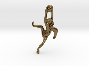3D-Monkeys 301 in Polished Bronze