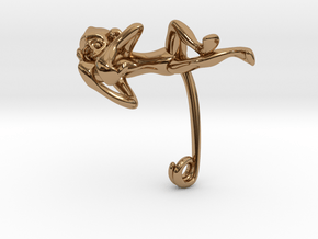 3D-Monkeys 304 in Polished Brass