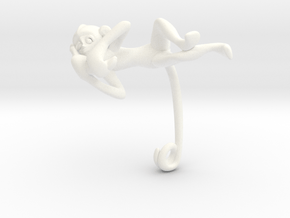 3D-Monkeys 304 in White Processed Versatile Plastic