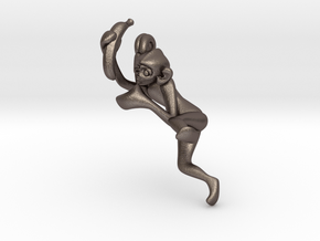 3D-Monkeys 305 in Polished Bronzed Silver Steel
