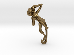 3D-Monkeys 308 in Polished Bronze