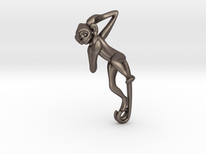 3D-Monkeys 308 in Polished Bronzed Silver Steel