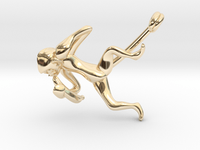 3D-Monkeys 310 in 14k Gold Plated Brass