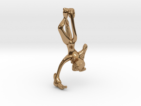 3D-Monkeys 312 in Polished Brass