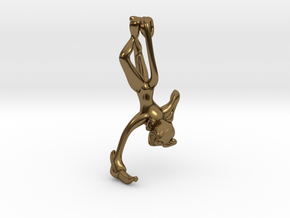 3D-Monkeys 312 in Polished Bronze