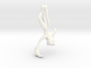 3D-Monkeys 312 in White Processed Versatile Plastic
