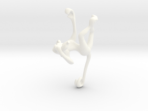 3D-Monkeys 313 in White Processed Versatile Plastic