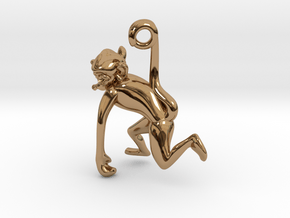 3D-Monkeys 318 in Polished Brass