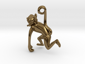 3D-Monkeys 318 in Polished Bronze