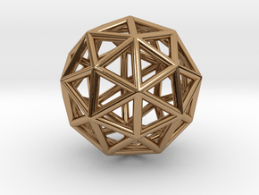 0325 Pentakis Dodecahedron E (a=1cm) #001 in Polished Brass