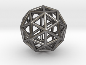 0325 Pentakis Dodecahedron E (a=1cm) #001 in Polished Nickel Steel
