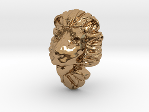 Lion pendant in Polished Brass