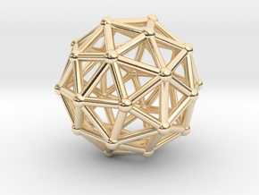 0326 Pentakis Dodecahedron V&E (a=1cm) #002 in 14K Yellow Gold