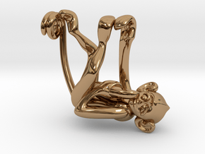 3D-Monkeys 322 in Polished Brass