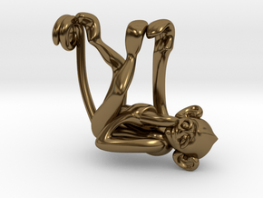 3D-Monkeys 322 in Polished Bronze