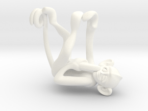 3D-Monkeys 322 in White Processed Versatile Plastic