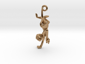 3D-Monkeys 329 in Polished Brass