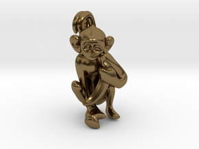 3D-Monkeys 330 in Polished Bronze