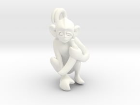 3D-Monkeys 330 in White Processed Versatile Plastic