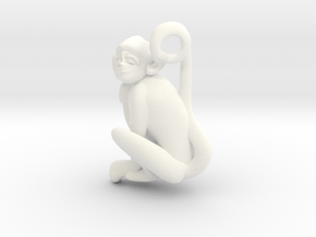 3D-Monkeys 331 in White Processed Versatile Plastic