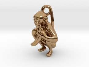 3D-Monkeys 332 in Polished Brass