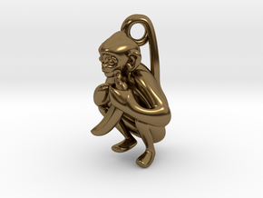 3D-Monkeys 332 in Polished Bronze