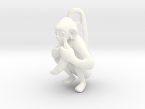 3D-Monkeys 332 in White Processed Versatile Plastic