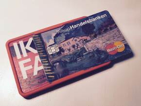 KORT - minimalist card wallet in Orange Processed Versatile Plastic