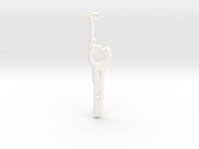 Monado Sword Pendant in White Processed Versatile Plastic