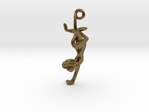 3D-Monkeys 347 in Polished Bronze