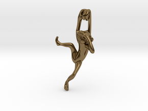3D-Monkeys 349 in Polished Bronze