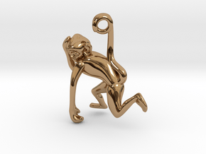 3D-Monkeys 351 in Polished Brass