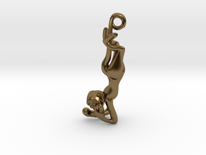 3D-Monkeys 352 in Polished Bronze