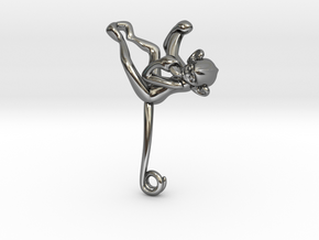3D-Monkeys 355 in Fine Detail Polished Silver