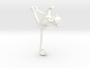3D-Monkeys 355 in White Processed Versatile Plastic