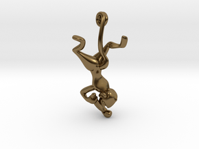 3D-Monkeys 358 in Polished Bronze