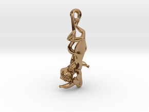 3D-Monkeys 359 in Polished Brass
