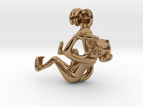 3D-Monkeys 365 in Polished Brass