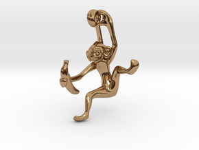 3D-Monkeys 300 in Polished Brass