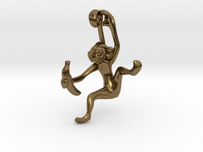 3D-Monkeys 300 in Polished Bronze