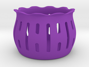 Tea Light Holder Line in Purple Processed Versatile Plastic