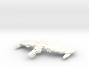 GhostHawk Class VI  BattleCruiser  Small in White Processed Versatile Plastic