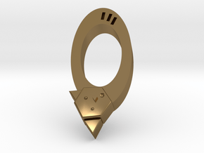 Key Ring in Polished Bronze
