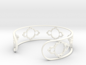 Mandelbrot Light Bracelet 7in (18cm) in White Processed Versatile Plastic