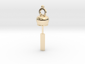 Wind bell in 14K Yellow Gold