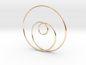 Simple Love in 14k Gold Plated Brass