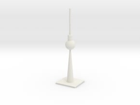 Berlin TV Tower in White Natural Versatile Plastic