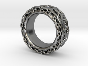 Organixz Ring 4 in Fine Detail Polished Silver