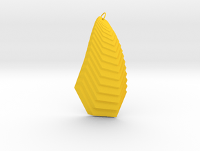 Cascade Pendant in Yellow Processed Versatile Plastic
