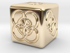 Dice in 14K Yellow Gold